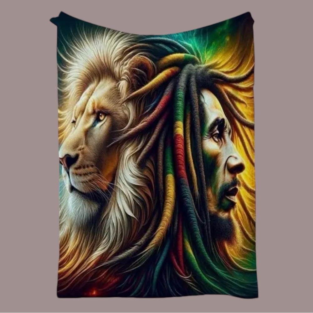 NIB Bob Marley Fleece Blanket